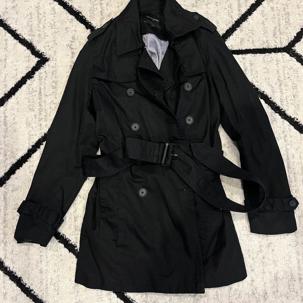 New Banana Republic small black coat lighter weight